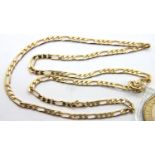 9ct gold link chain, L: 40 cm, 6.8g. P&P Group 1 (£14+VAT for the first lot and £1+VAT for