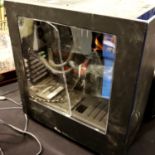 Gaming computer case with contents. Not available for in-house P&P, contact Paul O'Hea at