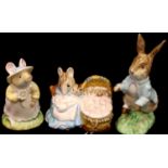 Royal Doulton and Royal Albert ceramic Beatrix Potter figures to include Peter Rabbit, Primrose