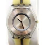 Swatch; gents vintage wristwatch, working at lotting. P&P Group 1 (£14+VAT for the first lot and £