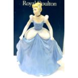 Boxed Royal Doulton limited edition figurine, Cinderella no 481, H: 20 cm. P&P Group 2 (£18+VAT