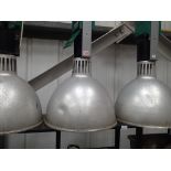 Three industrial lights Thorn DFLC250. Not available for in-house P&P, contact Paul O'Hea at