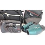 Summit 8 x 26 small binoculars and a Yashica Elite 70 zoom camera. P&P Group 2 (£18+VAT for the