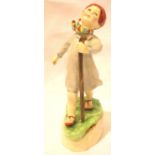 Royal Worcester Thursdays Child figurine, H: 17 cm. P&P Group 2 (£18+VAT for the first lot and £3+