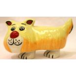 Lorna Bailey dog, Doodle, L: 14 cm. P&P Group 1 (£14+VAT for the first lot and £1+VAT for subsequent