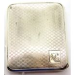 Hallmarked silver cigarette case, 97g. P&P Group 1 (£14+VAT for the first lot and £1+VAT for