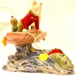 Royal Doulton limited edition ceramic figure group; Rupert Rides Home, 650/2500 from The Rupert