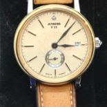 Junkers; gents sub dial wristwatch. working at lotting up. P&P Group 1 (£14+VAT for the first lot