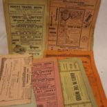 Quantity of theatre advertisement booklets of mainly Bristol theatres 1900-1930, also including a