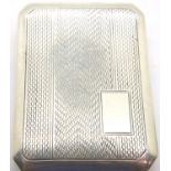 Hallmarked silver stamp case, Birmingham assay. P&P Group 1 (£14+VAT for the first lot and £1+VAT