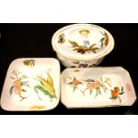 Three items of Royal Worcester tableware. P&P Group 3 (£25+VAT for the first lot and £5+VAT for