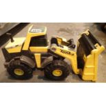 Large plastic Tonka bulldozer. Not available for in-house P&P, contact Paul O'Hea at Mailboxes on