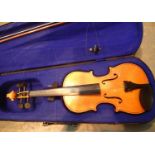 Cased Yamada student violin. Not available for in-house P&P, contact Paul O'Hea at Mailboxes on
