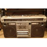 Hitachi stereo radio cassette recorder. Not available for in-house P&P, contact Paul O'Hea at