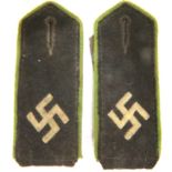 Third Reich Border Guard Epaulettes. P&P Group 1 (£14+VAT for the first lot and £1+VAT for