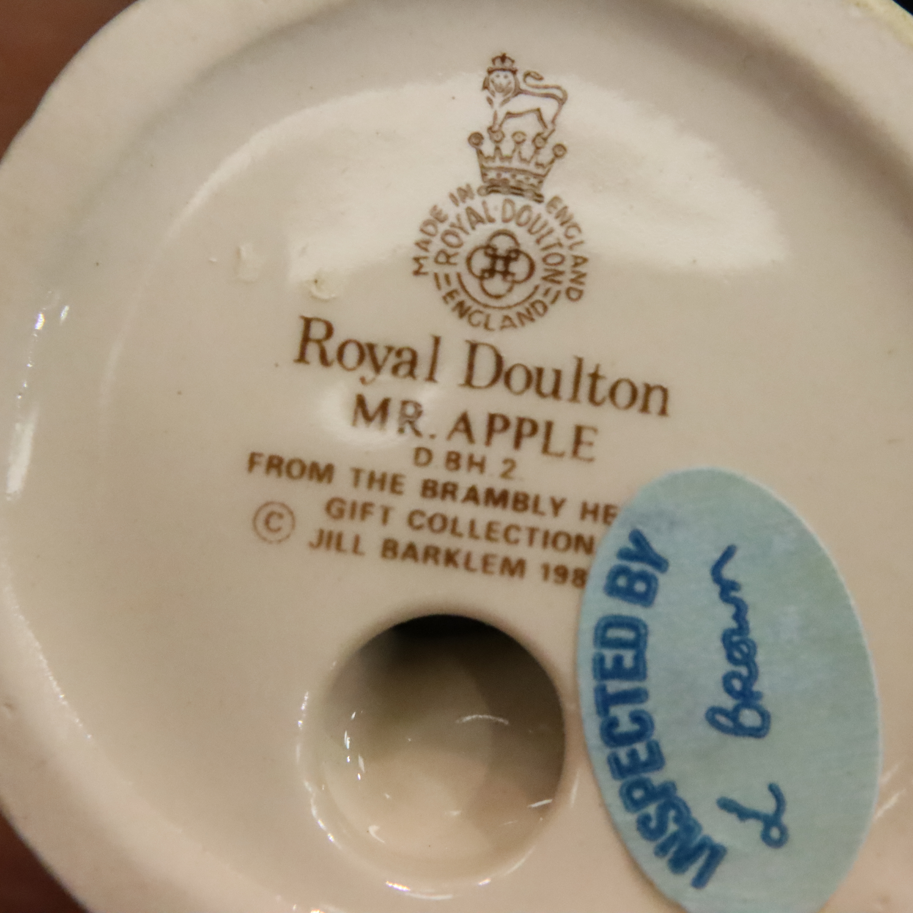 Royal Doulton Mr & Mrs Apple Brambly Hedge. P&P Group 2 (£18+VAT for the first lot and £3+VAT for - Image 3 of 3