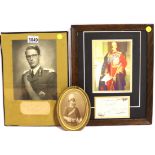 Photographic display with original envelope from Field Marshal Frederick Sleigh Bob Roberts, 1st