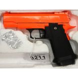 Boxed 6mm BB G10A airsoft pistol. P&P Group 2 (£18+VAT for the first lot and £3+VAT for subsequent