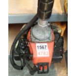 Petrol garden strimmer. Not available for in-house P&P, contact Paul O'Hea at Mailboxes on 01925