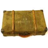 WWI Officers Suitcase, Named to Lt James of the Royal Flying Corps. P&P Group 2 (£18+VAT for the