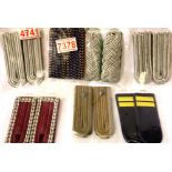 Seven pairs of East German Post-War uniform epaulettes. P&P Group 1 (£14+VAT for the first lot