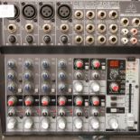 Behringer Xenyx 1202 FX mixer desk (working at lotting). P&P Group 1 (£14+VAT for the first lot