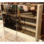 Glass framed two door cabinet. Not available for in-house P&P, contact Paul O'Hea at Mailboxes on