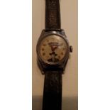 Hopalong Cassidy wristwatch with original strap, does not work. P&P Group 1 (£14+VAT for the first
