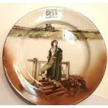 Royal Doulton Dickens Ware plate, Sydney Carton D2973, D: 27 cm. P&P Group 2 (£18+VAT for the