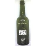 WWII German Beer Bottle, marked Only for SS. P&P Group 2 (£18+VAT for the first lot and £3+VAT for