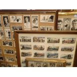 Mixed framed cigarette cards. Not available for in-house P&P, contact Paul O'Hea at Mailboxes on