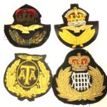 Four British Bullion Cap Badges. P&P Group 2 (£18+VAT for the first lot and £3+VAT for subsequent