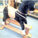 Large slider rocking horse L: 110 cm, saddle H: 80 cm. Not available for in-house P&P, contact
