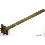 Museum Quality Replica WWI British Trench Mace. Cast in iron from an original that was found on