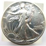 1941 USA Liberty half dollar. P&P Group 1 (£14+VAT for the first lot and £1+VAT for subsequent lots)