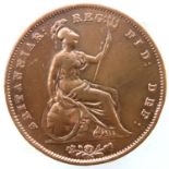 1855 penny of Queen Victoria. P&P Group 1 (£14+VAT for the first lot and £1+VAT for subsequent lots)