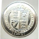 1887 shilling of Queen Victoria. P&P Group 1 (£14+VAT for the first lot and £1+VAT for subsequent