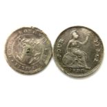 Two Victorian Silver coins, both young head. P&P Group 1 (£14+VAT for the first lot and £1+VAT for