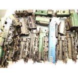 Twelve OO scale locomotives, various makes and types, all with parts missing, damage etc, suitable