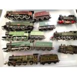 Eight OO scale locomotives, various makes and types, all require attention, spares or repair. P&P