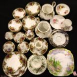 Large quantity of Royal Albert ceramics, predominantly Old Country Roses. Not available for in-house