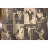 Eight early reproduction nude photographs. P&P Group 1 (£14+VAT for the first lot and £1+VAT for