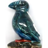 Anita Harris puffin signed in gold, H: 12 cm, no cracks, chips or visible restoration. P&P Group