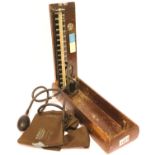 Mahogany cased sphygmomanometer. P&P Group 2 (£18+VAT for the first lot and £3+VAT for subsequent