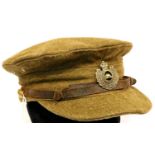 WWI Canadian Trench Cap Dated 1918. P&P Group 2 (£18+VAT for the first lot and £3+VAT for subsequent