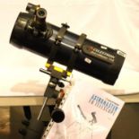 Celestron AstroMaster 114 telescope, F=1,000mm, D=114, with EQ mount, tripod, Celestron 20