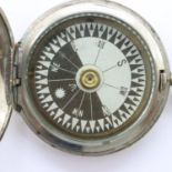 1915 Dated British Officers Pocket Watch Style Compass. P&P Group 1 (£14+VAT for the first lot