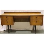 E Gomme for G Plan teak dressing table, 42 x 139 x 68 cm H. Not available for in-house P&P,