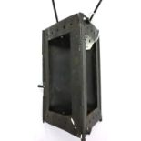 WWI French Folding Trench-Bunker Lantern. P&P Group 2 (£18+VAT for the first lot and £3+VAT for