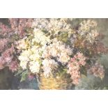 A framed and glazed limited edition print number 702/750 Lilacs by Alexander Bogdanov, Russia, 45